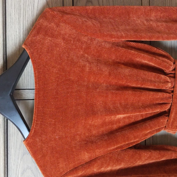 Amadi Rust Color Dress Robe - Picture 5 of 8